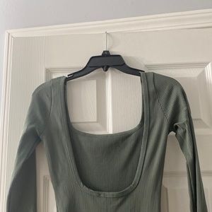 Fashionova jumpsuit size large, olive green